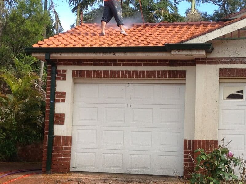 Roof after cleaning and repair work