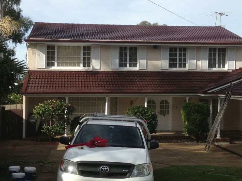 Roof after premium protective coating